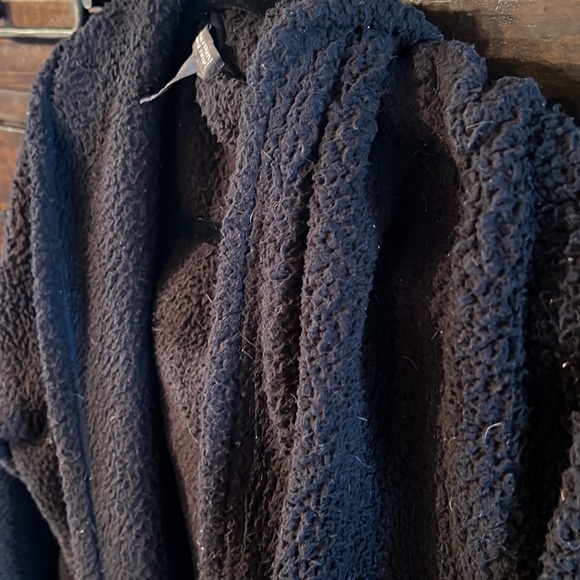 H&M fuzzy super soft hooded sweatshirt cardigan sweater - Picture 3 of 6